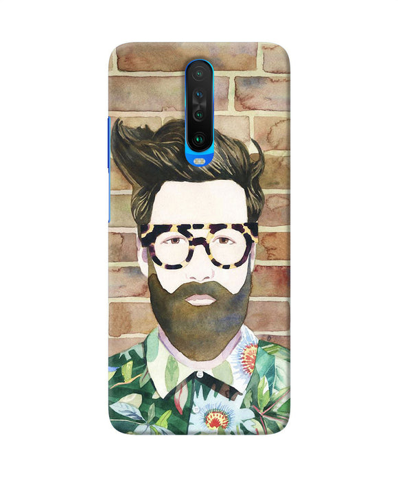 Beard Man With Glass Poco X2 Back Cover