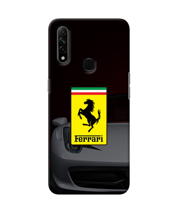 White Ferrari  Oppo A31 Real 4D Back Cover