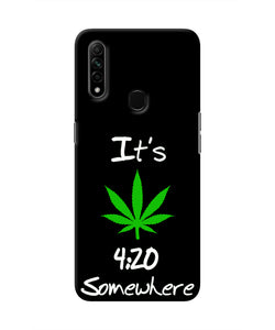 Weed Quote Oppo A31 Real 4D Back Cover