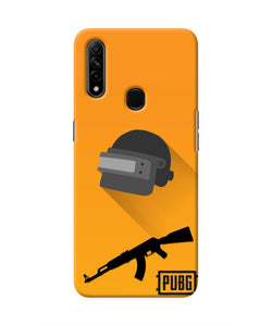 PUBG Helmet and Gun Oppo A31 Real 4D Back Cover