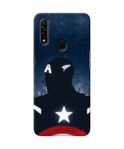 Captain america Shield Oppo A31 Real 4D Back Cover