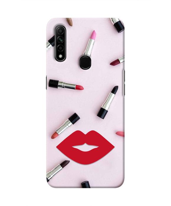 Lips Lipstick Shades Oppo A31 Real 4D Back Cover