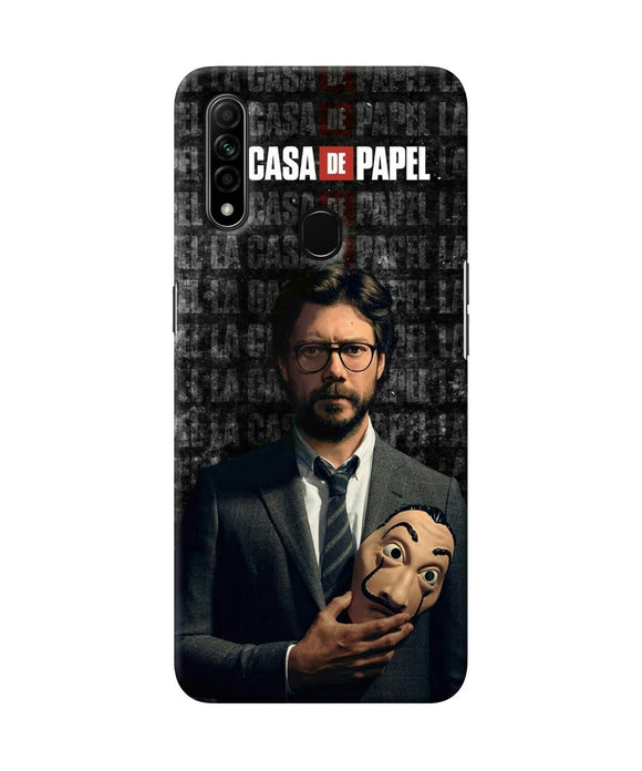 Money Heist Professor with Mask Oppo A31 Back Cover