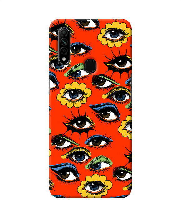 Abstract Eyes Pattern Oppo A31 Back Cover