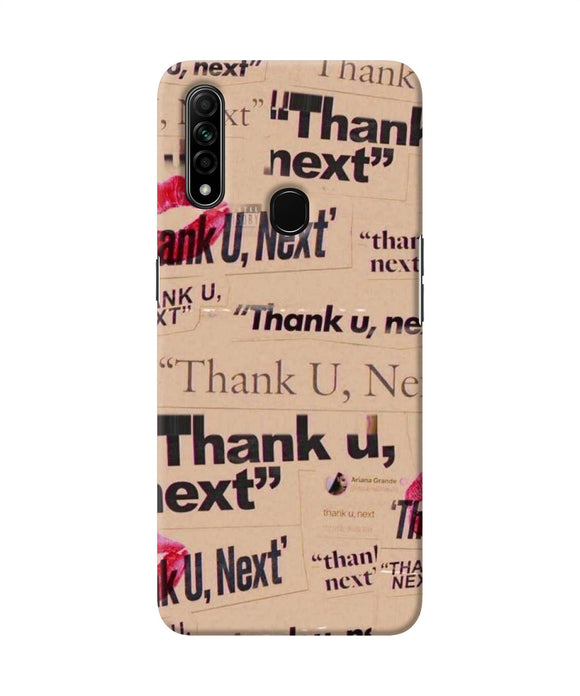 Thank You Next Oppo A31 Back Cover