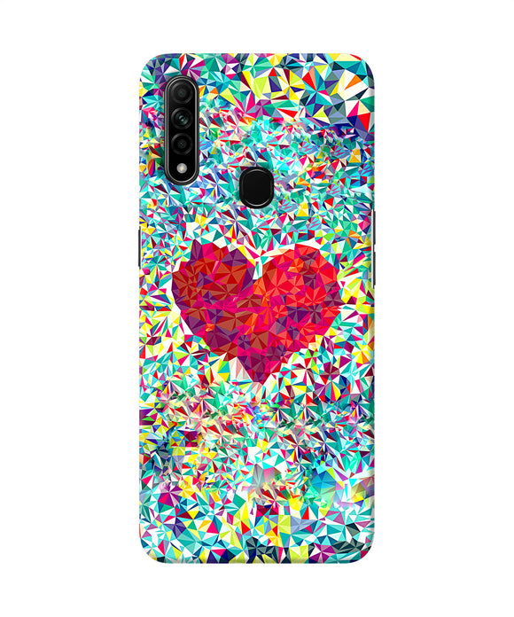 Red Heart Print Oppo A31 Back Cover