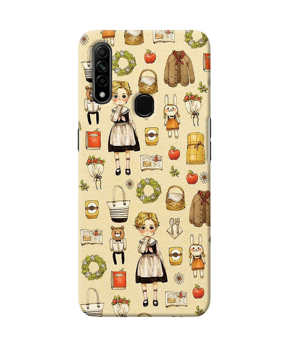 Canvas Girl Print Oppo A31 Back Cover
