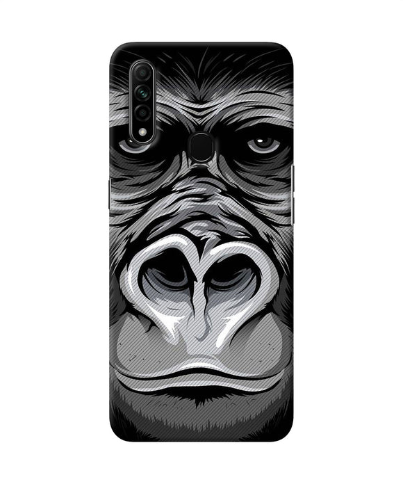 Black Chimpanzee Oppo A31 Back Cover