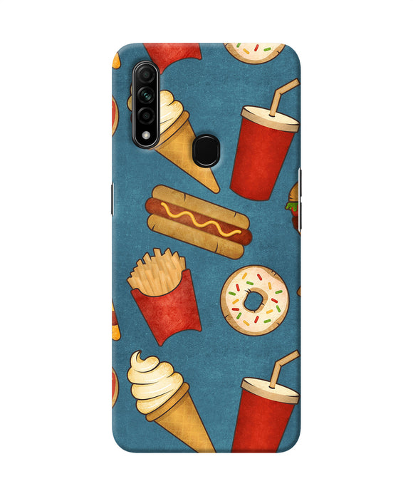 Abstract Food Print Oppo A31 Back Cover