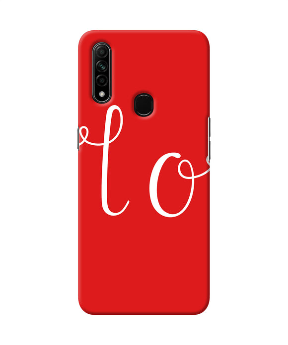 Love One Oppo A31 Back Cover