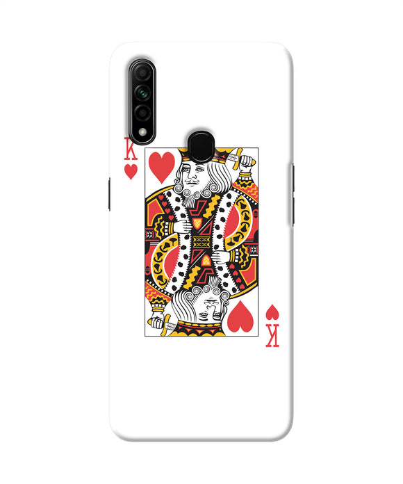 Heart King Card Oppo A31 Back Cover
