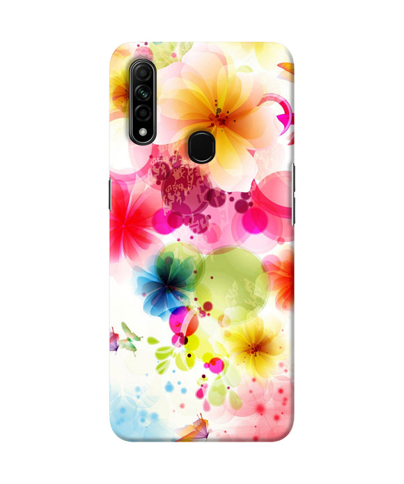 Flowers Print Oppo A31 Back Cover