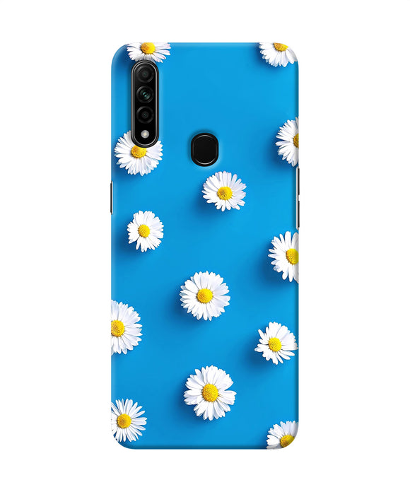 White Flowers Oppo A31 Back Cover