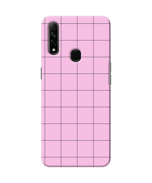 Pink Square Print Oppo A31 Back Cover
