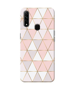 Abstract Pink Triangle Pattern Oppo A31 Back Cover Case Online at