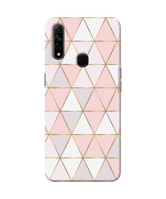 Abstract Pink Triangle Pattern Oppo A31 Back Cover