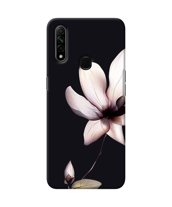 Flower White Oppo A31 Back Cover