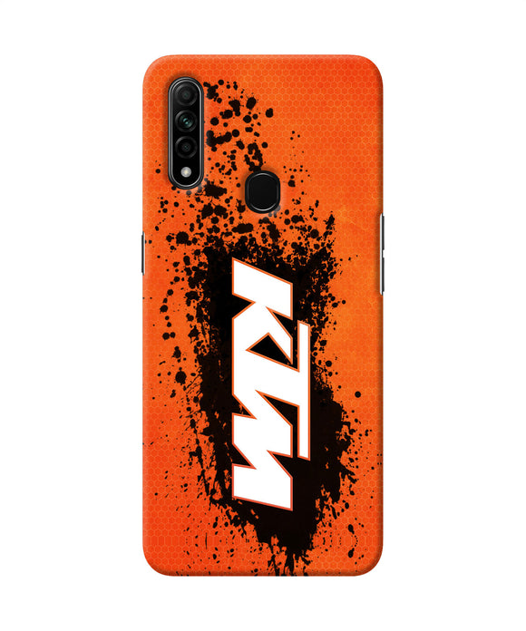 Ktm Black Spray Oppo A31 Back Cover