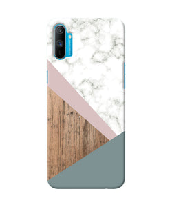 Marble Wood Abstract Realme C3 Back Cover