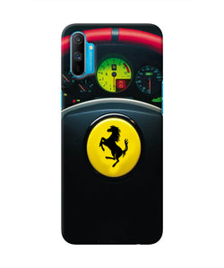 Ferrari Steeriing Wheel Realme C3 Real 4D Back Cover