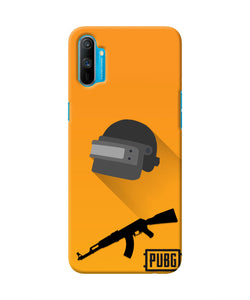 PUBG Helmet and Gun Realme C3 Real 4D Back Cover