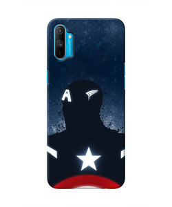 Captain america Shield Realme C3 Real 4D Back Cover