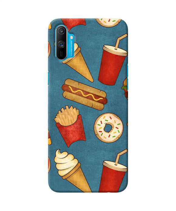 Abstract Food Print Realme C3 Back Cover