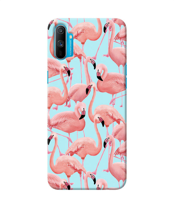 Abstract Sheer Bird Print Realme C3 Back Cover