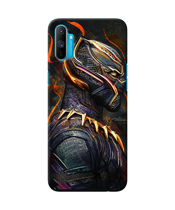 Black Panther Side Face Realme C3 Back Cover