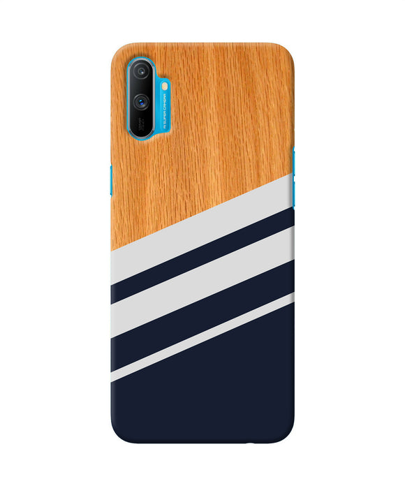 Phone Case Realme Cover C3 Black And White Wooden Realme C3 Back