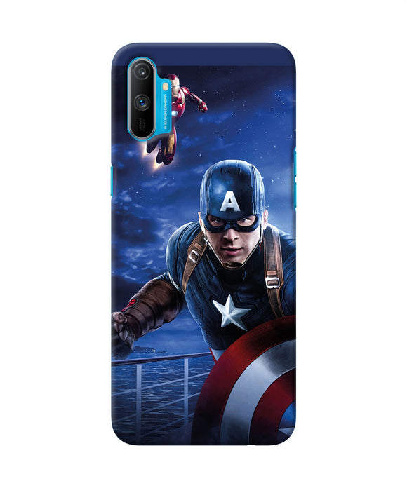 Captain With Ironman Realme C3 Back Cover