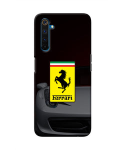 White Ferrari  Realme 6 Pro Real 4D Back Cover