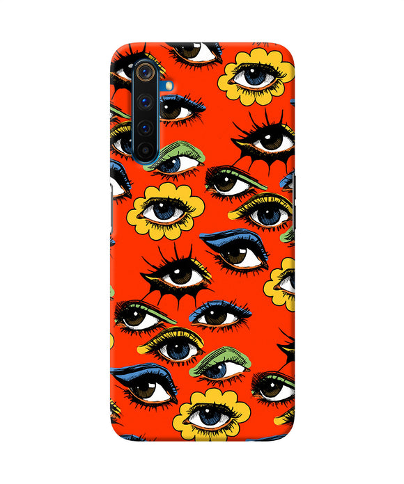 Abstract Eyes Pattern Realme 6 Pro Back Cover
