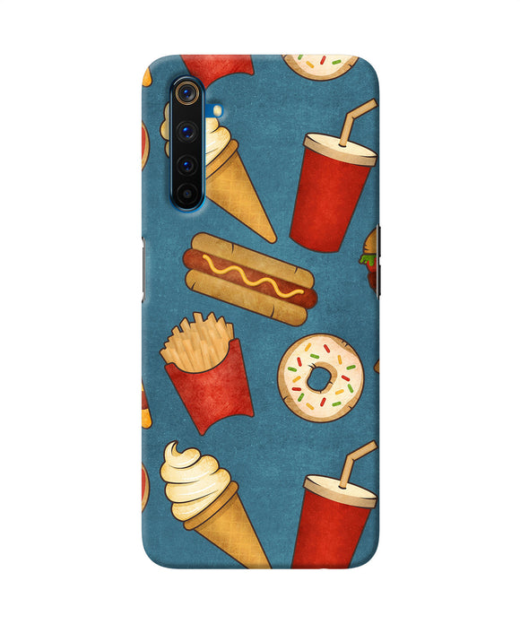 Abstract Food Print Realme 6 Pro Back Cover