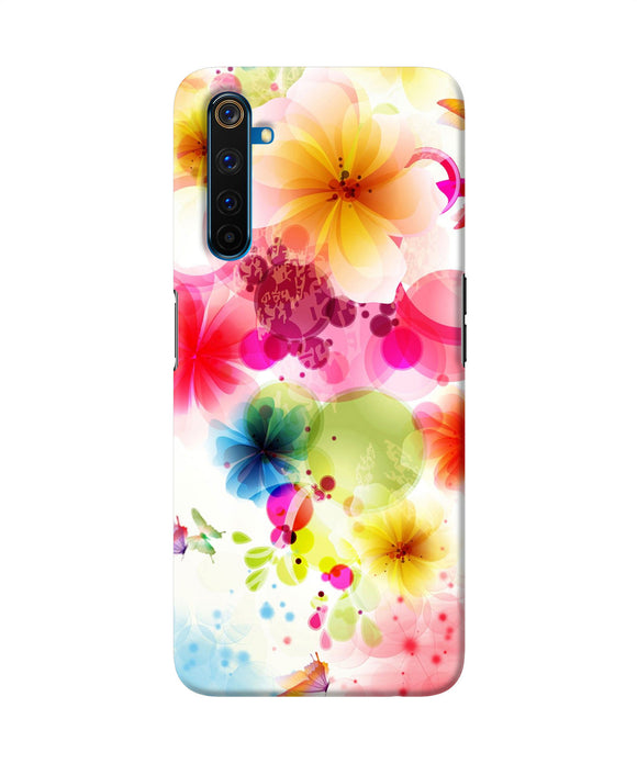 Flowers Print Realme 6 Pro Back Cover