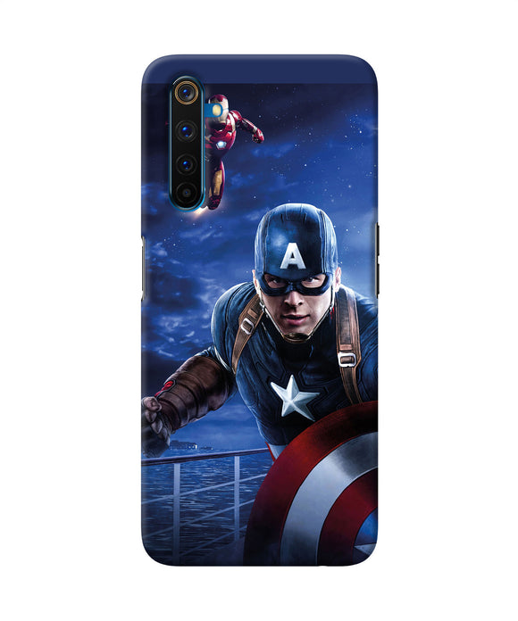 Captain With Ironman Realme 6 Pro Back Cover