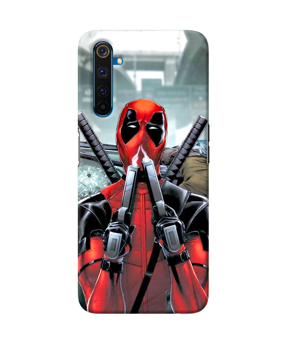 Deadpool With Gun Realme 6 Pro Back Cover