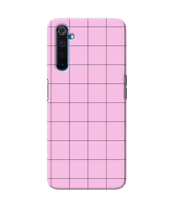 Pink Square Print Realme 6 Pro Back Cover