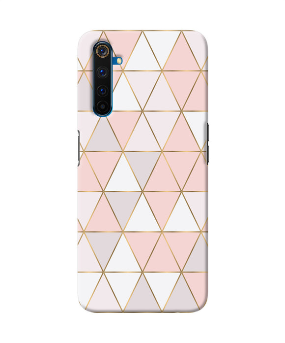 Abstract Pink Triangle Pattern Realme 6 Pro Back Cover