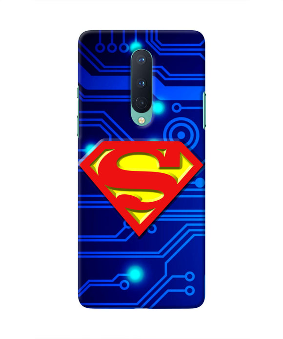 Superman Abstract Oneplus 8 Real 4D Back Cover