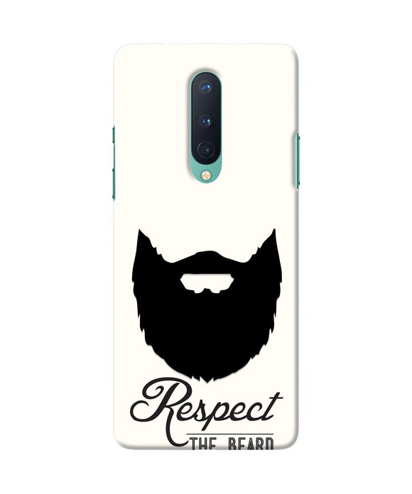 Respect the Beard Oneplus 8 Real 4D Back Cover