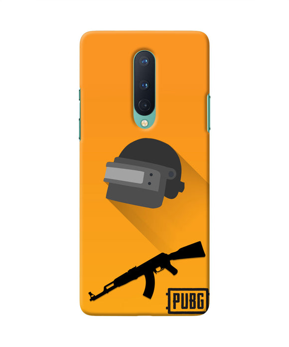 PUBG Helmet and Gun Oneplus 8 Real 4D Back Cover