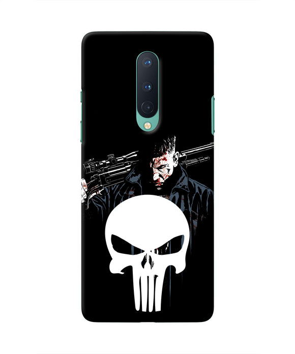 Punisher Character Oneplus 8 Real 4D Back Cover