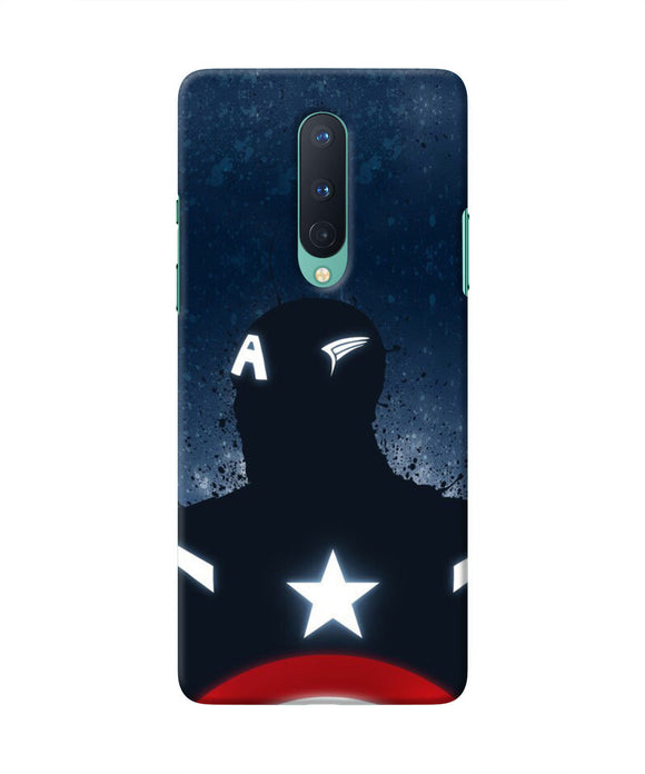 Captain america Shield Oneplus 8 Real 4D Back Cover