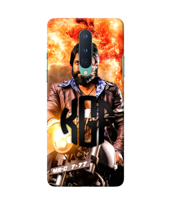 Rocky Bhai on Bike Oneplus 8 Real 4D Back Cover