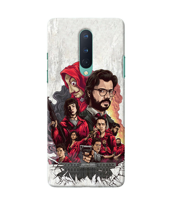 Money Heist Poster Oneplus 8 Back Cover