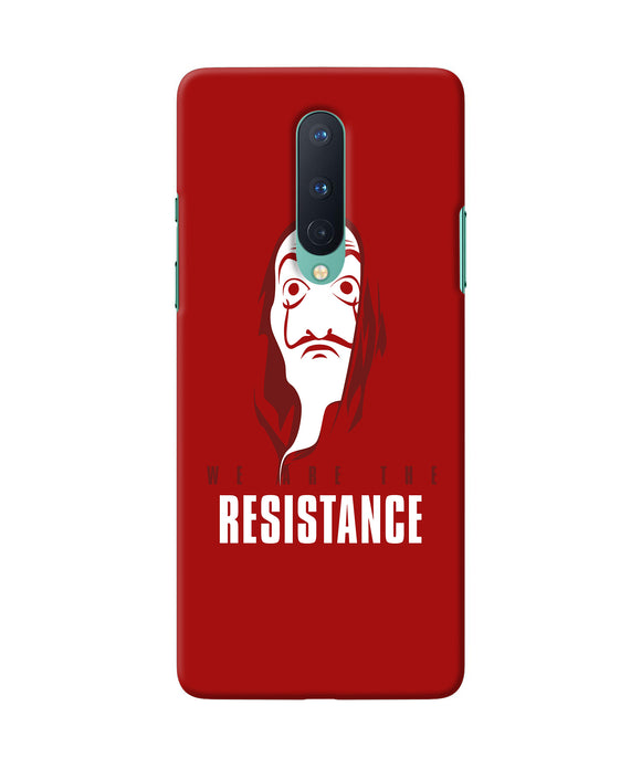 Money Heist Resistance Quote Oneplus 8 Back Cover