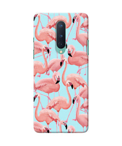 Abstract Sheer Bird Print Oneplus 8 Back Cover