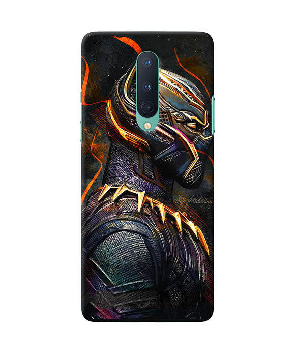 Black Panther Side Face Oneplus 8 Back Cover