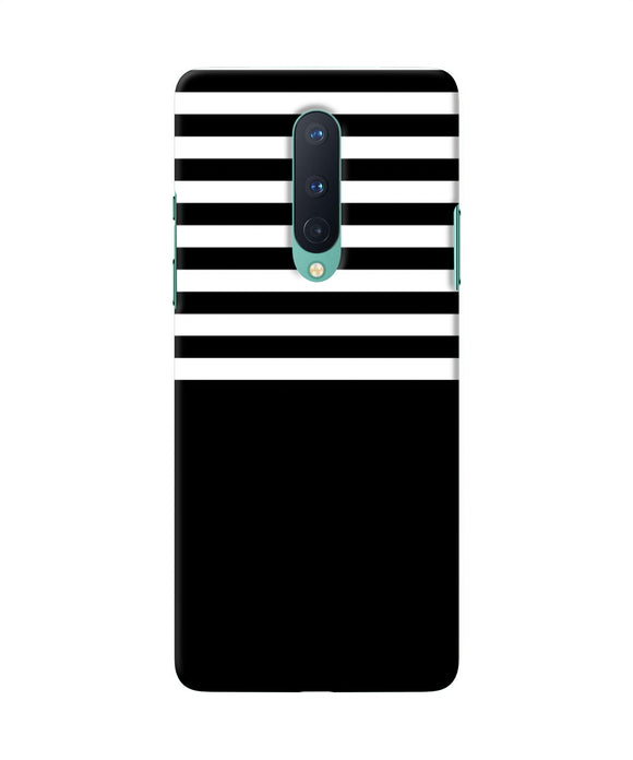 Black And White Print Oneplus 8 Back Cover